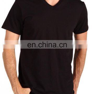 Hot sale plain v neck advertising shirt blank cultural t shirt dry fit free promotion tee shirts