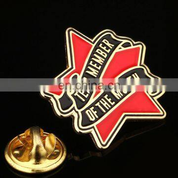 Star shape Badges member lapel pin badges