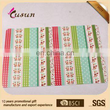 2016 hot sale printing decorate plastic pp pvc kitchen mat