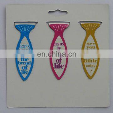 Customized interesting fish shaped Bookmarks -Made in china