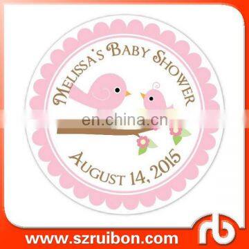 Customized Baby Shower Personalized Round Waterproof Labels Stickers photo-4