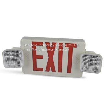 North American standard case led fire emergency lighting rechargeable warning light safety exit sign