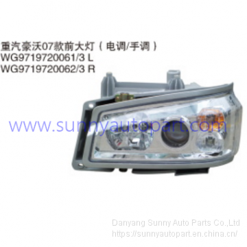 Hot Sell Sinotruk Truck Body Part Headlamp for HOWO 07 WG9719720001/2 photo-3