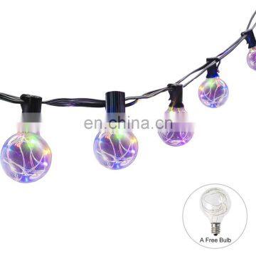 Different Color 25FT 50FT 100FT G40 LED String Lights for Outdoor Wedding Party Patio Use photo-5
