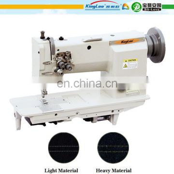 Hot sale heavy duty leather double needle industrial sewing machine