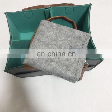 Customized felt diaper changing pad