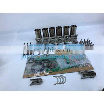 6SA1 Engine Overhaul Kit With Bearings Piston Rings Full Gasket Set Liner Valve Kit For Isuzu