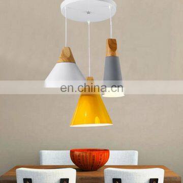 Hot Sale Zhongshan Lighting Factory Slope Pendant Lamps & Wooden Chandeliers Pendant Lights