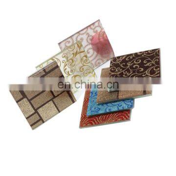 China Hot Selling Best High Quality Pattern Fabric Tempered Laminated Decorative Glass Panels for Sale Wholesale Price m2 photo-2