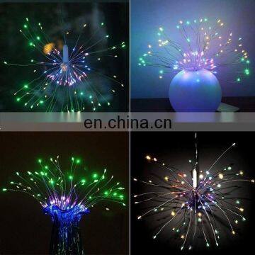 Led Fairy Garland Twinkle Light Festival Hanging Firework Starburst Remote String Lights Christmas Wedding Outdoor Decor photo-7