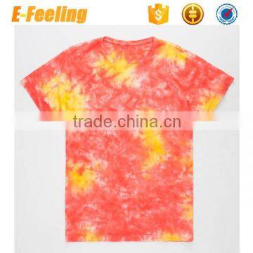 Hot sale fashion tie dyed t shirts for men,all over print tshirt men