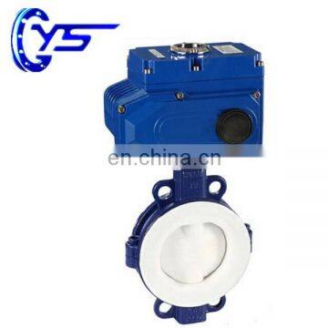 D971X wafer casting iron electric driven butterfly valve