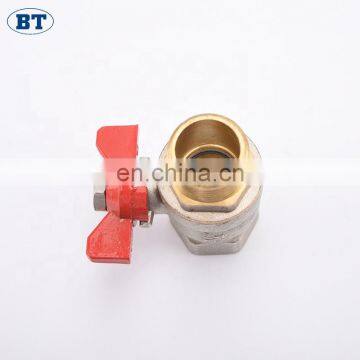 BT1044 Yuhuan Italy Polished Surface and Brass Butterfly Handle Ball Valve photo-6
