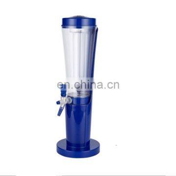 Plastic 3L draft beer dispenser with ice tube cooling