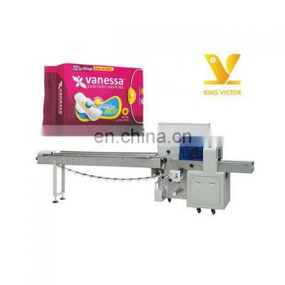 automatic Wrapping packaging machine for sanitary napkins factory price