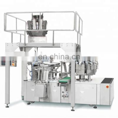 Automatic Rotary Rice Vacuum Food Pouch Packaging Machine