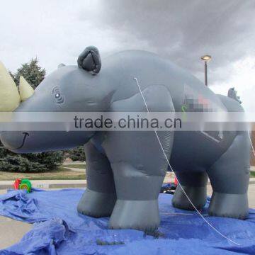 Newly lovely inflatable rhino for promotion in sell