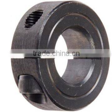 1C-075, Mild Steel, Black Oxide Plating, Clamping Collar, 3/4 inch bore, 1 1/2 inch OD, 1/2 inch Width, 1/4-28 x 5/8" Clamp Scre