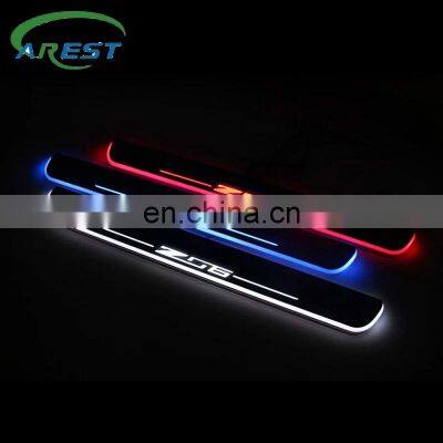 LED Door Sill Streamed For CORVETTE Z06 2006-2019 Scuff Plate Acrylic Door Sills Car Sticker Accessories