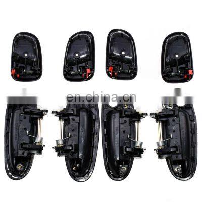 Free Shipping!New Door Handle Black Outside Black Inside Kit Set of 8 For Toyota Corolla photo-3