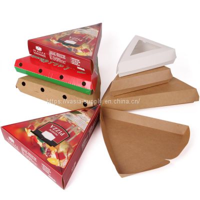 Custom pizza food packaging pizza boxes for small business mini pizza slice corrugated cardboard kraft paper