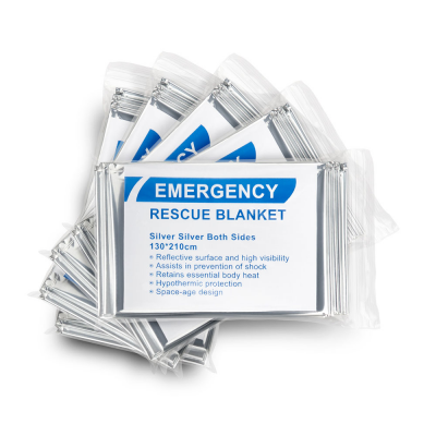 survival camping hiking outdoor Waterproof  Windproof Emergency Rescue Mylar Thermal Blanket