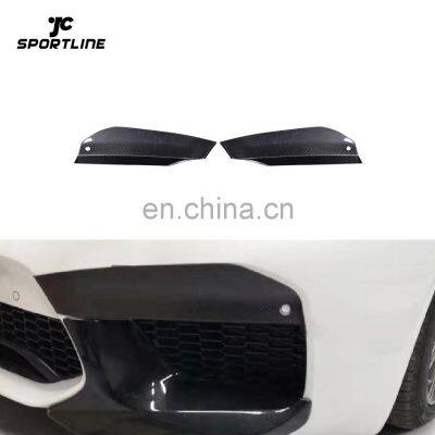 Carbon Fiber M5 Car Front Canards Fog Lamp Vents for BMW F90 M5 2018 2019 2020