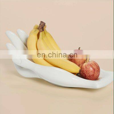 Nordic Living Room Table Accessories Ceramic Art Craft Pieces Hand Shape Interior Modern Gold Luxury Home Decor photo-2