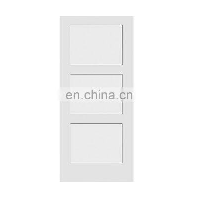 White solid custom wood interior doors kitchen room swinging doors