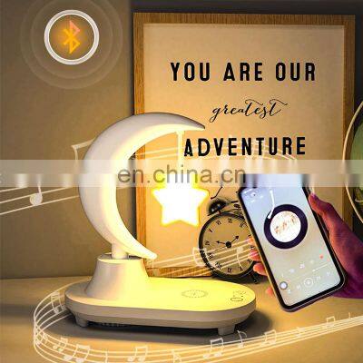 Wireless Charging Plug In Children's Night Light Led Bluetooth Speaker 7color Change Smart Baby Night Light photo-4