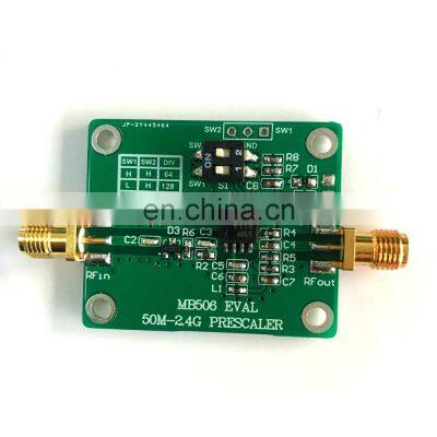 MB506 Module 50MHz-2.4GHz Prescaler 64 128 256 High Frequency Divider for DBS CATV PCB Board UHF Transceiver