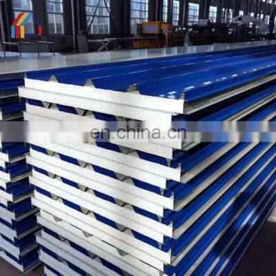 Prepainted galvanized steel polyurethane pu foam sandwich wall sip panels