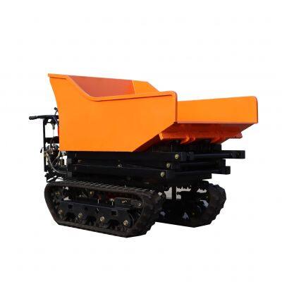 Landscaping machinery small loader dumper with lift container