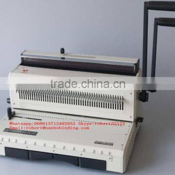NanBo MT980(990) Office Usage Cheap Wire Comb Binding Machine, Small Double Wire Binding Machine photo-6