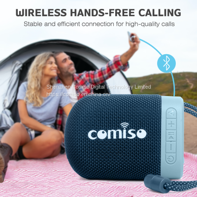 COMISO Portable Bluetooth Speakers, IPX7 Waterproof Floatable Small Wireless Speaker Loud Sound Rich Audio Stereo Pairing Bluetooth 5.0 100 Feet 20H Battery Life Ultra Compact for Outdoor Beach, Pool photo-2