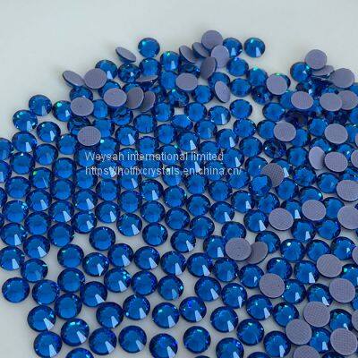 Factory direct sale of  hot fix crystal rhinestones bulk in flat back stones