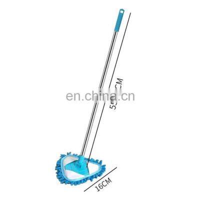 Triangle Cleaning Mop 180 Degree Rotatable Adjustable Triangle Cleaning Mop Tools Wet and Dry Chenille Mop photo-3