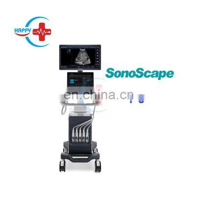 Medical equipment portable color doppler Sonoscape P9 Ultrasound Scanner Machine with trolly ultrasound system price