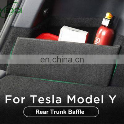 Trunk Side Baffle For Tesla Model Y Trunk Side Divider Board Adhesive Clap Board Baffle Divider Accessories photo-4