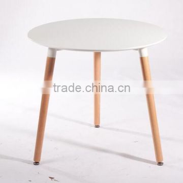 D80*H73CM Restaurant furniture MDF top wood leg Copine dining table