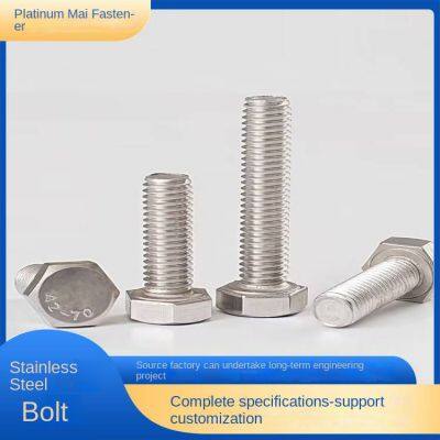 National Standard Elongated Full-thread Stainless Steel Hexagon Bolts. Customization Supported. Bomai Fasteners. photo-4