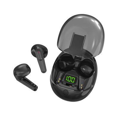 Transparent One Touch Key Bluetooth Earphone TWS Stereo Earbuds With LED Display In-Ear Bluetooth 5.3 Sport Earbuds