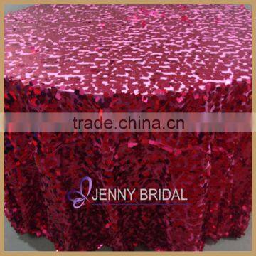 SQN74 Best Price Gorgeous Raspberry Beaded Table Clothes Wedding Quality Choice photo-3