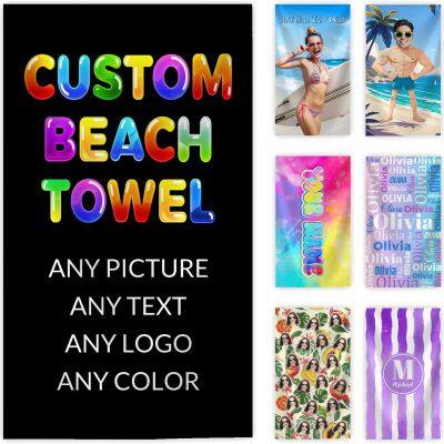 Wholesale Personalized Beach Towel Customizable Photo & Design