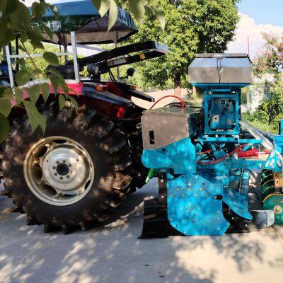 Crops Seeding Fertilizing Machine With Stainless Steel Hopper, Rotary Tiller, Seeding Disc and Land Roller photo-3