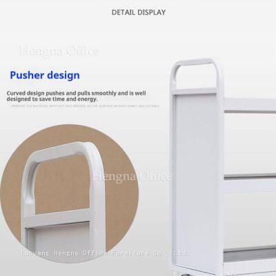 Life Long Using 3-Tier Rolling Utility Cart With Brakes | for Home, Office, Classroom | Heavy-Duty Steel-ODM/OEM photo-2