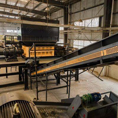 Leather Shredder Polyester Nylon Fabric Strips Carpet Double Shaft Shredder