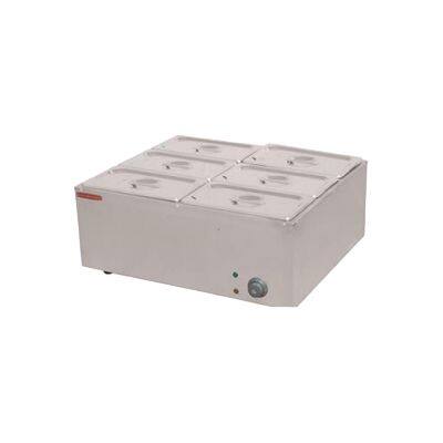 Heavy Duty Electric Bain Marie With Drain Tap CE Certified Commercial Kitchen Equipment