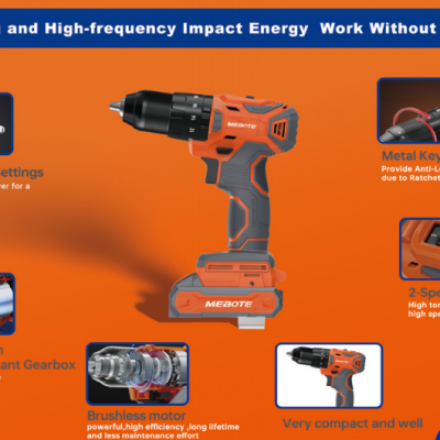 Powerful MECTE M-DD4-10 Electric Drill - 450W, Compact 10mm Drilling Machine photo-3