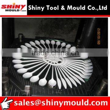 plastic disposable spoon mould fork mould